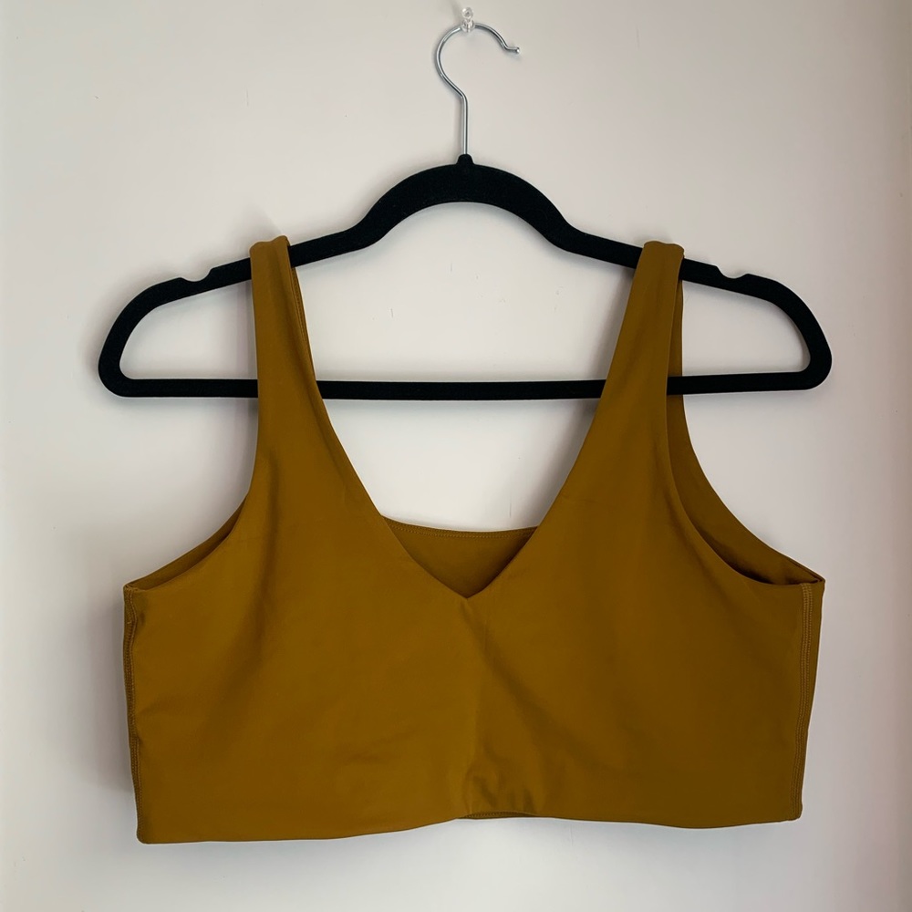 Girlfriend Collective / sports bra / burnt yellow / XL